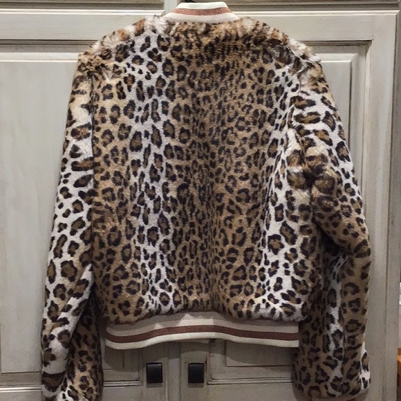 Spiritual Gangster Leopard Print Bomber Jacket Like New SOOO SOFT - Picture 6 of 6
